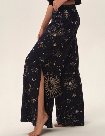 Пижама со штанами Esotiq 42080 JUPITER, Цвет: сине-черный, Размеры: M, изображение 2