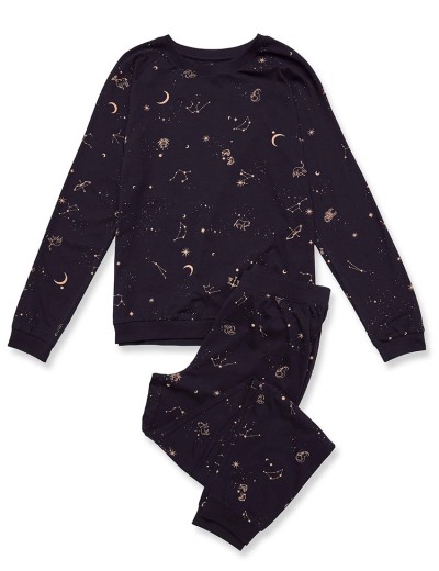 Пижама из хлопка Esotiq 42082 JOURNEY, Цвет: сине-черный, Размеры: L, изображение 7