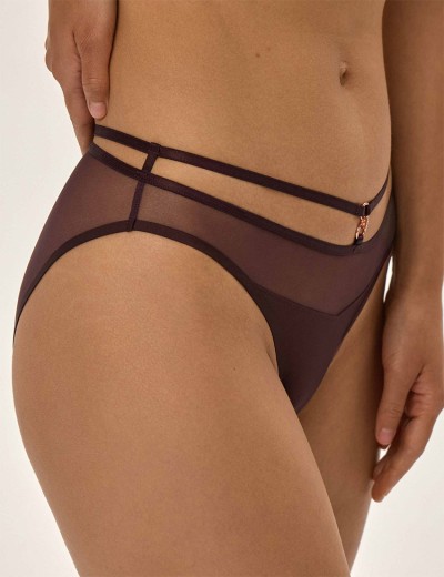 Трусики слипы Esotiq 41726 OVA шоколадный, Цвет: шоколадный, Размеры: XL, изображение 3