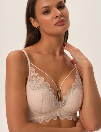 Бюстгальтер со съемным пуш-ап Esotiq 41742 OATH экрю, Цвет: экрю, Размеры: 75B, изображение 8