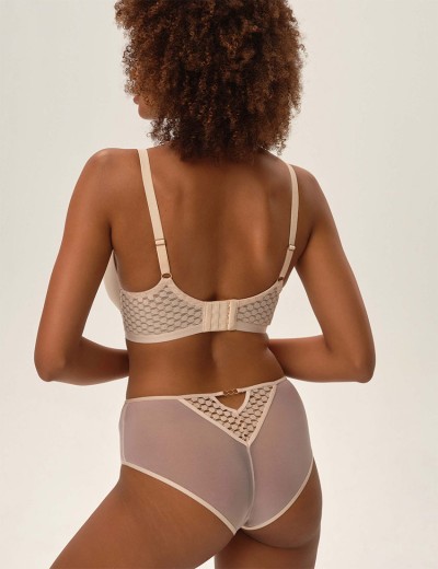 Трусы высокие слипы Esotiq OHARA 42177 пудровый, Цвет: пудровый, Размеры: XL, изображение 5