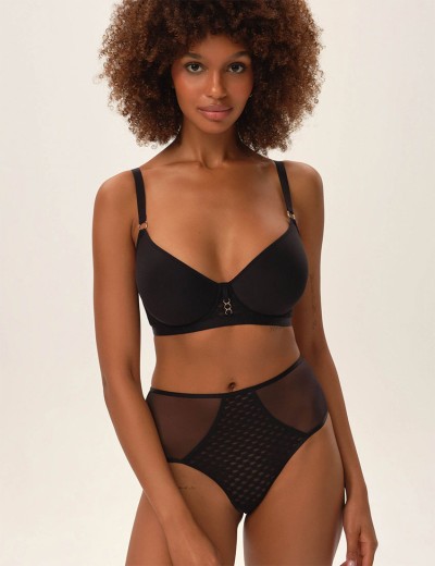 Бюстгальтер спейсер Esotiq OHARA 41739 черный, Цвет: черный, Размеры: 75G, изображение 6