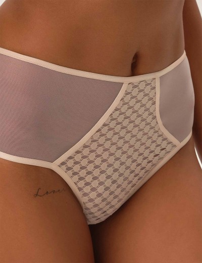 Трусы высокие слипы Esotiq OHARA 42177 пудровый, Цвет: пудровый, Размеры: XL, изображение 3