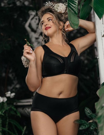 Высокие трусы слипы Honey H47-23-AK черный, Цвет: черный, Размеры: L, изображение 3