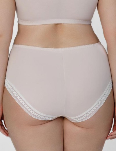 Высокие трусы слипы Honey H47-23-AK крем-брюле, Цвет: крем-брюле, Размеры: L, изображение 2