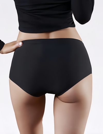 Трусы слипы миди бесшовные Julimex AIR MAXI черный, Цвет: черный, Размеры: S, изображение 2