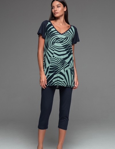 Пижама из трикотажной вискозы Mia-Amore COURTNEY 5204, Цвет: темно-синий, Размеры: S, изображение 3