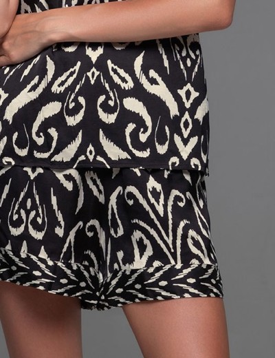 Шелковый комплект топ и шорты Mia-Amore SALMA 4202, Цвет: черный, Размеры: M, изображение 5