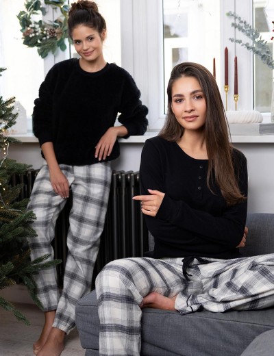 Пижама из хлопка Sensis BLANCHE, Цвет: черный, Размеры: M, изображение 4