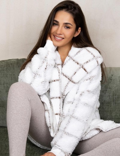 Теплый кардиган Sensis DELPHINE, Цвет: белый, Размеры: L/XL, изображение 2