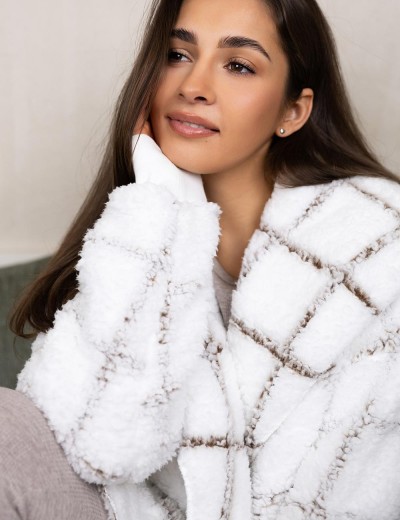 Теплый кардиган Sensis DELPHINE, Цвет: белый, Размеры: L/XL, изображение 3