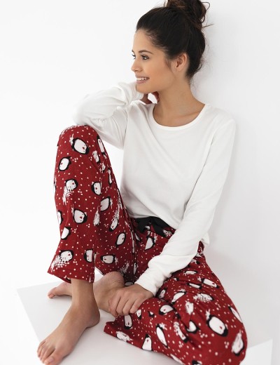 Женская пижама с брюками Sensis HONORA, Цвет: белый, Размеры: L, изображение 4