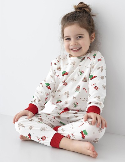 Пижама для девочки Sensis SAMANTHA KIDS, Цвет: белый, Размеры: 122-128, изображение 3