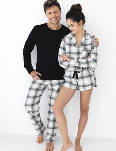 Хлопковая пижама с шортами Sensis VERONICA, Цвет: белый, Размеры: M, изображение 2