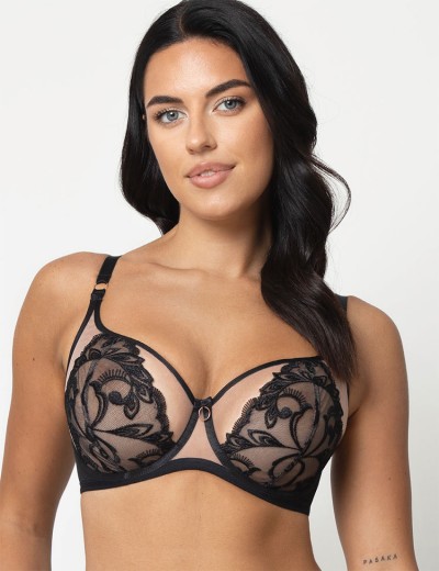 Бюстгальтер мягкий балконет Subtille MADLEN BLACK balconette soft, Цвет: черный, Размеры: 65F, изображение 4