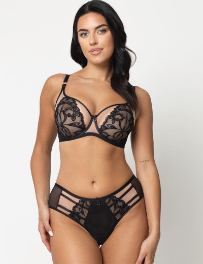 Трусики бразилиана Subtille MADLEN BLACK brazilian, Цвет: черный, Размеры: S, изображение 3