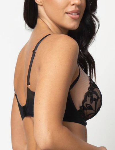 Бюстгальтер мягкий балконет Subtille MADLEN BLACK balconette soft, Цвет: черный, Размеры: 65F, изображение 2