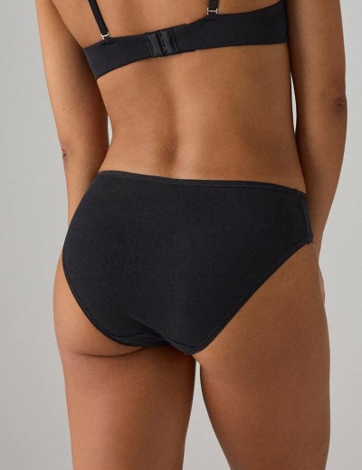 Трусы слипы 2 шт. в упаковке Ysabel Mora 19013 MIDI черный + белый, Цвет: черный + белый, Размеры: S, изображение 3