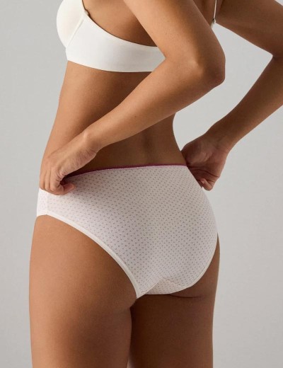 Набор хлопковых трусов Ysabel Mora 19021 MIDI (2 шт) розовый + амарант, Цвет: розовый + амарант, Размеры: M, изображение 3