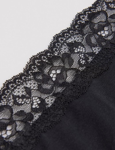 Хлопковые трусы стринги Ysabel Mora 19032 черный, Цвет: черный, Размеры: M, изображение 3