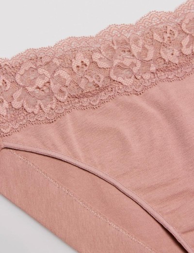 Низкие трусы слипы Ysabel Mora 19033 MINI пыльная роза, Цвет: пыльная роза, Размеры: L, изображение 3