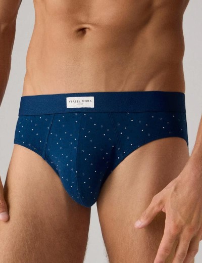 Набор мужских слипов Ysabel Mora 20371 (2 шт) темно-синий + серый, Цвет: темно-синий + серый, Размеры: M, изображение 2