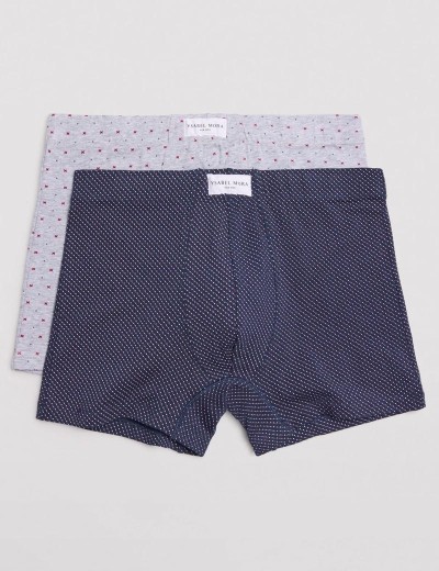 Набор мужских боксеров Ysabel Mora 20377 (2 шт) темно-синий + серый, Цвет: темно-синий + серый, Размеры: 2XL, изображение 5