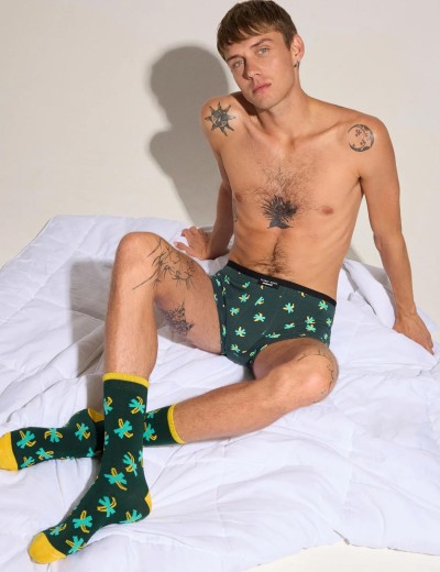 Мужской набор боксеры + носки Ysabel Mora 20384 SET, Цвет: темно-зеленый, Размеры: M, изображение 4