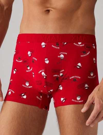 Рождественский набор боксеры + носки Ysabel Mora 20385, Цвет: красный, Размеры: M, изображение 2