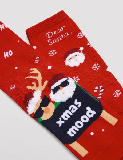 Носки мужские 2 пары Ysabel Mora 22172, Цвет: красный/белый, Размеры: 41/46, изображение 4