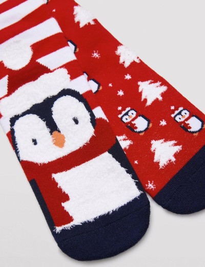 Носки мужские 2 пары Ysabel Mora 22173, Цвет: красный/белый, Размеры: 41/46, изображение 4