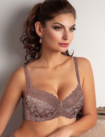 Бюстгальтер на поролоне Albina L LINDA 8020, Цвет: кофейно-розовый, Размеры: 75E, изображение 2