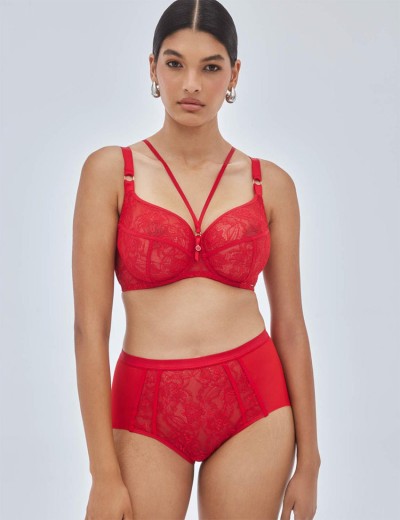 Трусы высокие Alles CHIARA classic красный, Цвет: красный, Размеры: M, изображение 3 Трусы высокие Alles CHIARA classic красный, Цвет: красный, Размеры: M, изображение 3