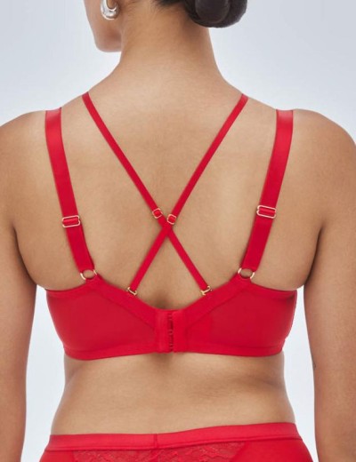 Бюстгальтер кружевной мягкий Alles CHIARA M красный, Цвет: красный, Размеры: 70F, изображение 2 Бюстгальтер кружевной мягкий Alles CHIARA M красный, Цвет: красный, Размеры: 70F, изображение 2