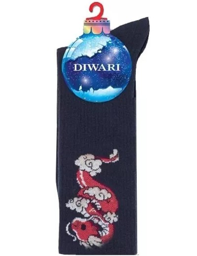 Носки мужские Conte 21С-35СП 553 NEW YEAR темно-синий, Цвет: темно-синий, Размеры: 42/45, изображение 2