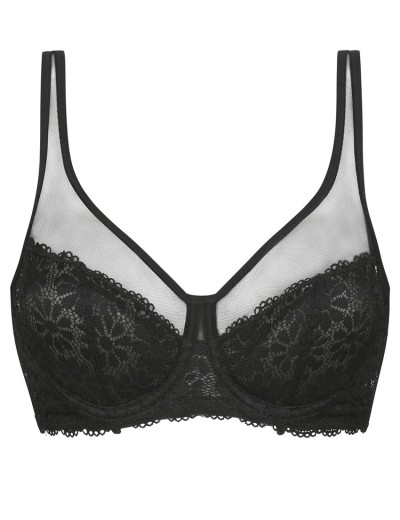 Кружевной бюстгальтер Dim GENEROUS 0DD1 черный, Цвет: черный, Размеры: 80B, изображение 7