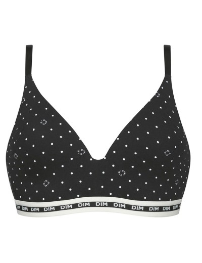 Бюстгальтер формованный без косточек Dim ICON 0DCQ черный набивной, Цвет: черный набивной, Размеры: 80A, изображение 6