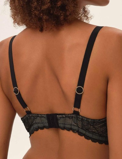 Кружевной бюстгальтер бралетт Esotiq 41731 OPRAH черный/бежевый, Цвет: черный/бежевый, Размеры: 75G, изображение 2