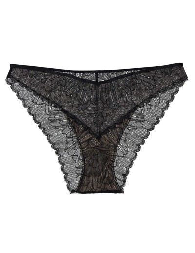 Кружевные трусы слипы Esotiq 41733 OPRAH черный/бежевый, Цвет: черный/бежевый, Размеры: S, изображение 4