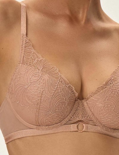 Бюстгальтер с пуш-ап вкладышами Esotiq 41802 OMBRE миндаль, Цвет: миндаль, Размеры: 70B, изображение 4