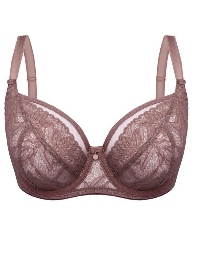 Кружевной бюстгальтер Mefemi REBECCA M мокка, Цвет: мокка, Размеры: 65I, изображение 7