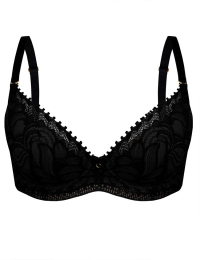 Бюстгальтер с пуш-ап вкладышами Mefemi ROBERTA P-UP черный, Цвет: черный, Размеры: 75B, изображение 8