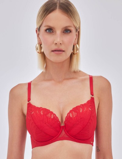 Бюстгальтер пуш-ап Alles ADORE P-UP Red, Цвет: красный, Размеры: 100B, изображение 4