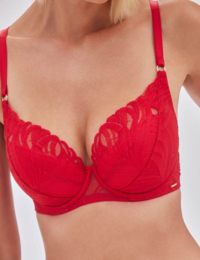 Бюстгальтер пуш-ап Alles ADORE P-UP Red, Цвет: красный, Размеры: 100B, изображение 3