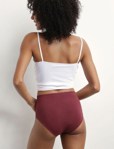 Набор хлопковых трусов Dim BODY TOUCH 0DFP (2 шт) розовый и бордовый, Цвет: розовый/бордовый, Размеры: S/M, изображение 7