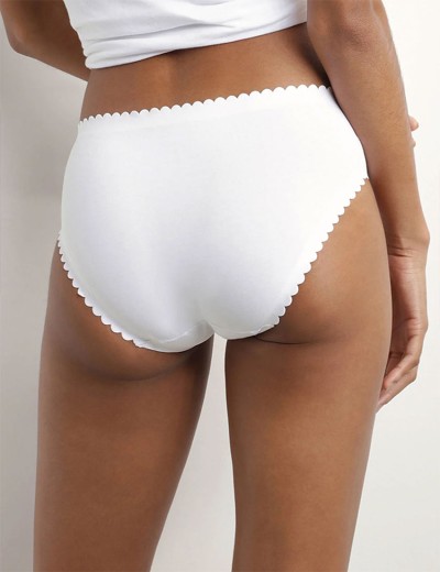 Набор хлопковых трусов Dim BODY TOUCH 0DFQ (2 шт) белый и серый, Цвет: белый/серый, Размеры: S/M, изображение 5