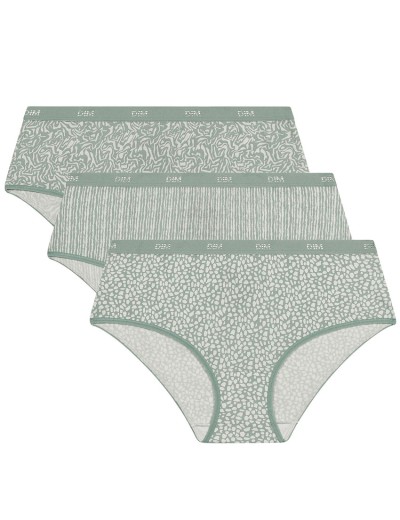 Набор трусиков Dim LES POCKETS COTON 4C20 сафари - 3 штуки, Цвет: сафари, Размеры: S/M, изображение 3