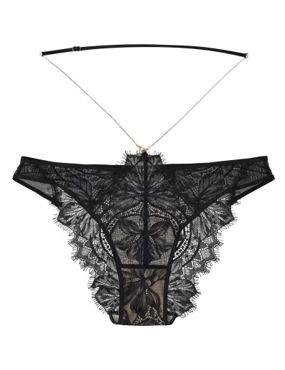 Кружевные трусики слипы Esotiq 41765 OKSANA черный/бежевый, Цвет: черный/бежевый, Размеры: M, изображение 4