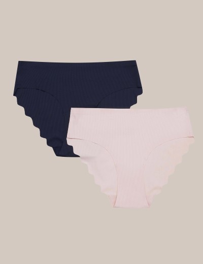 Бесшовные трусы в наборе из 2 штук Esotiq 42147 PAMA графит + телесный, Цвет: графит + телесный, Размеры: S, изображение 2