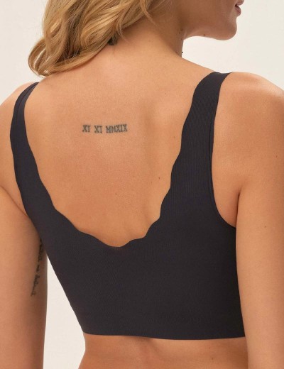 Бесшовный топ с вкладышами Esotiq 41845 SKYLA графит, Цвет: графит, Размеры: S, изображение 2